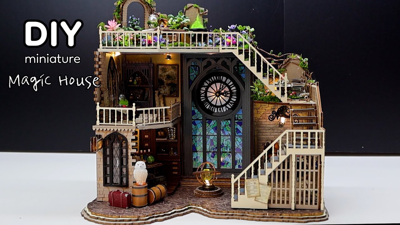 DIY Miniature Dollhouse Kit l Magic House l 매직 하우스 l 미니어처 miniature 쉽게 만들기