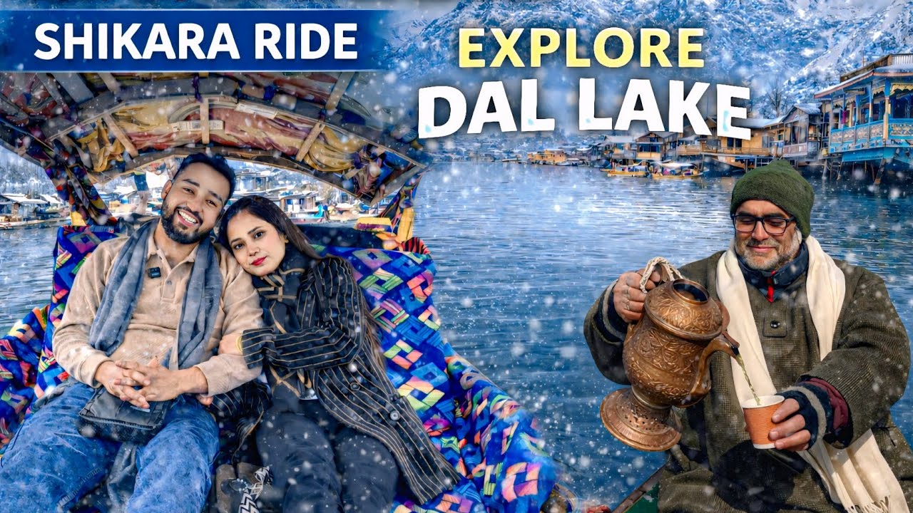 VOLVO Bus JOURNEY | Explore DUL LAKE | HEAVY SNOWFALL!❄️