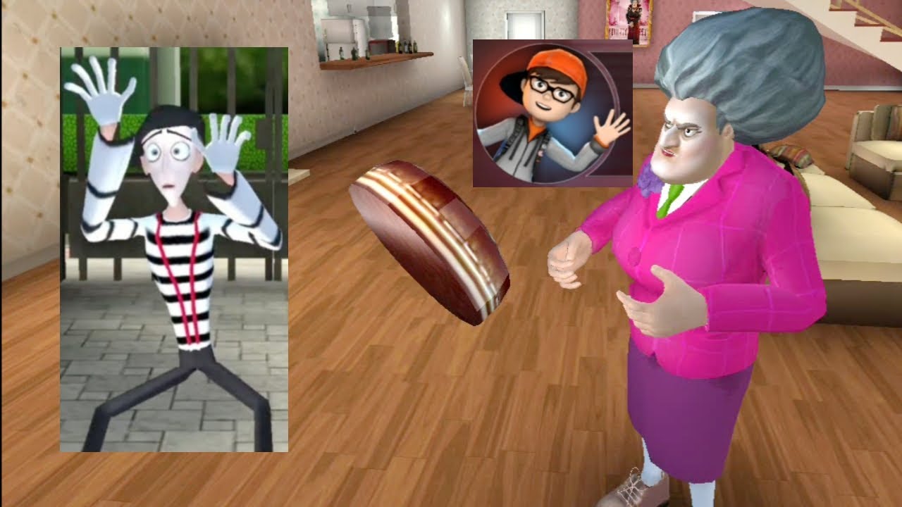 Scary Teacher 3D Version 5.14.1 | Miss T Caught Nick Throwing Cakes In Mime Prank