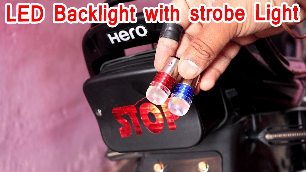 Back light led with strobe