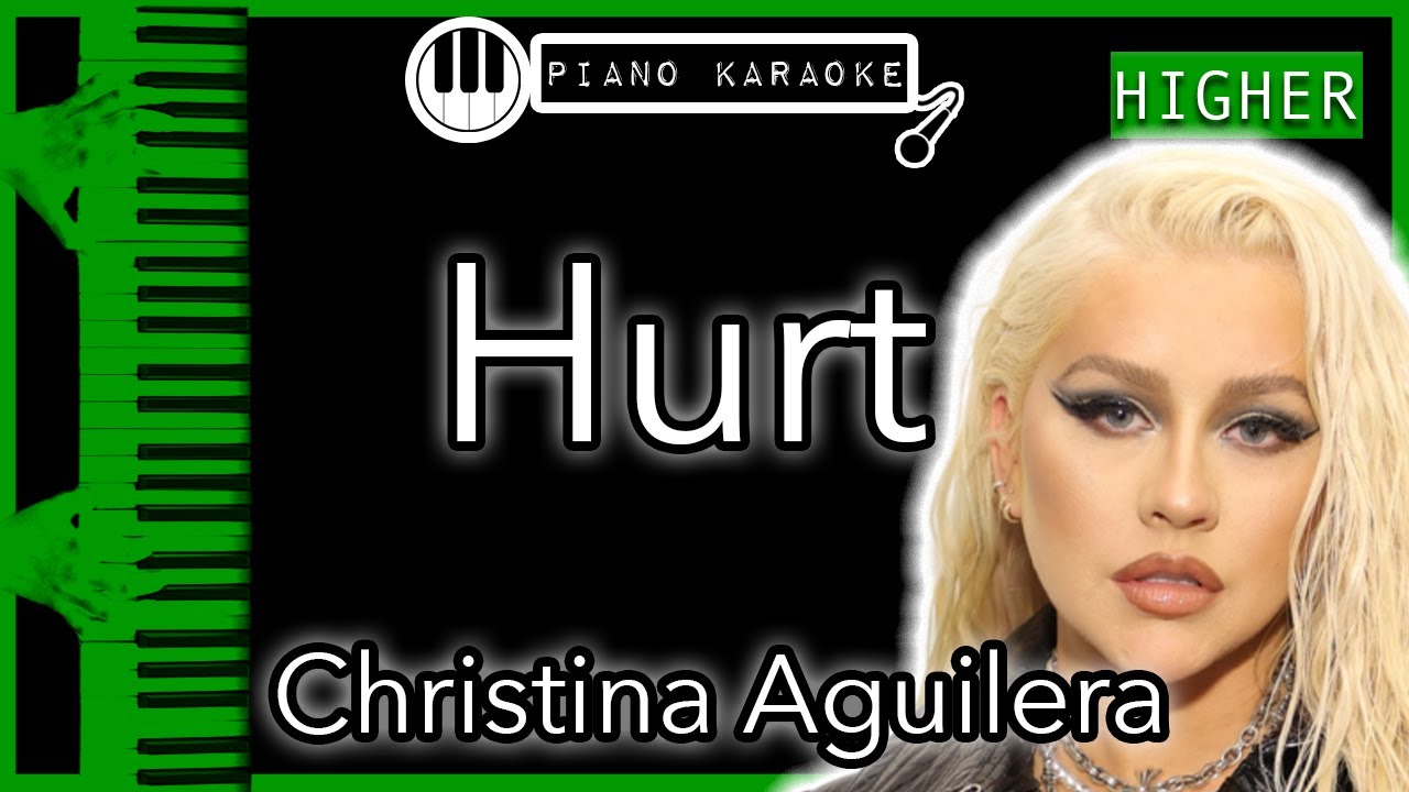 Hurt (HIGHER +3) - Christina Aguilera - Piano Karaoke Instrumental