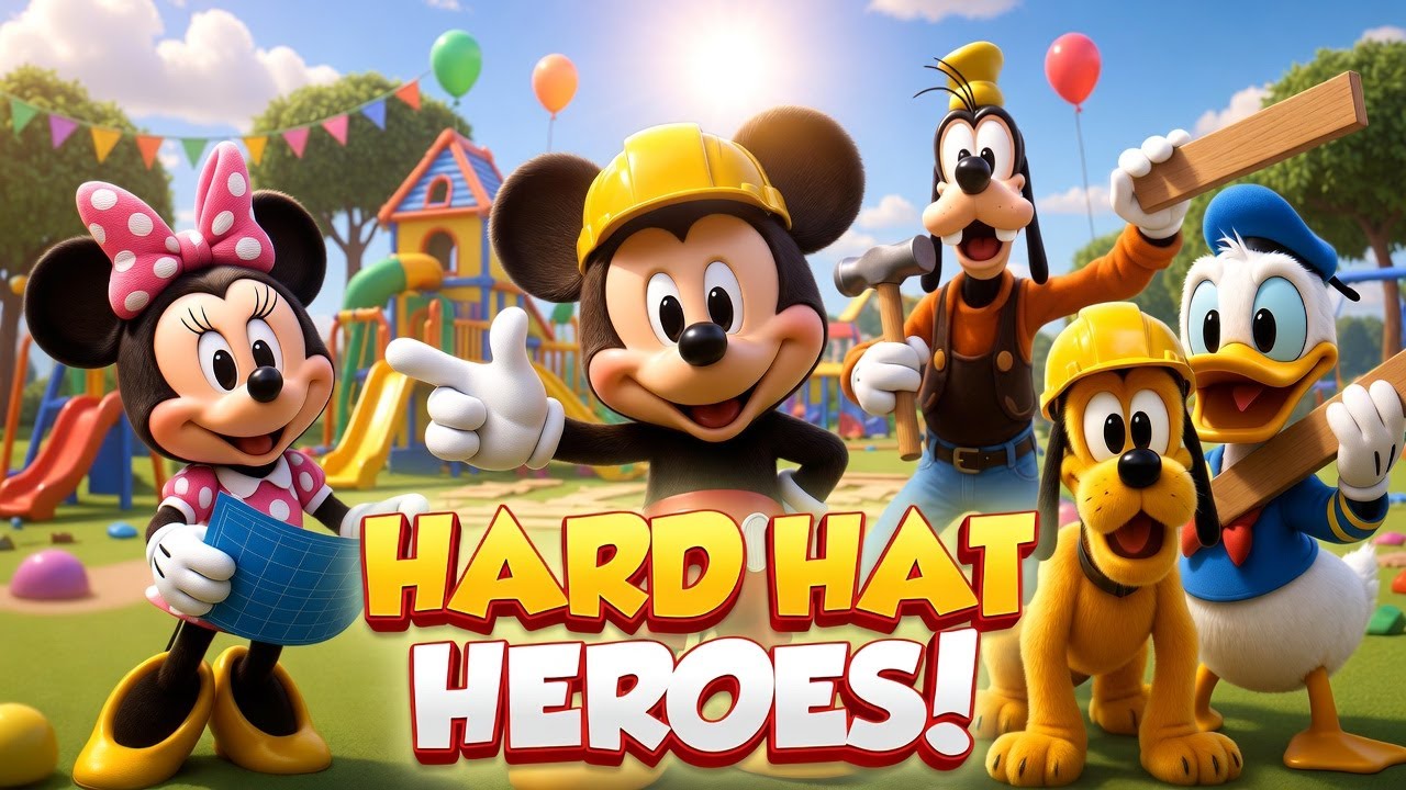 Hard Hat Heroes! 🪖 Mickey Mouse & Friends Build a Playground | Funny Kids Cartoon