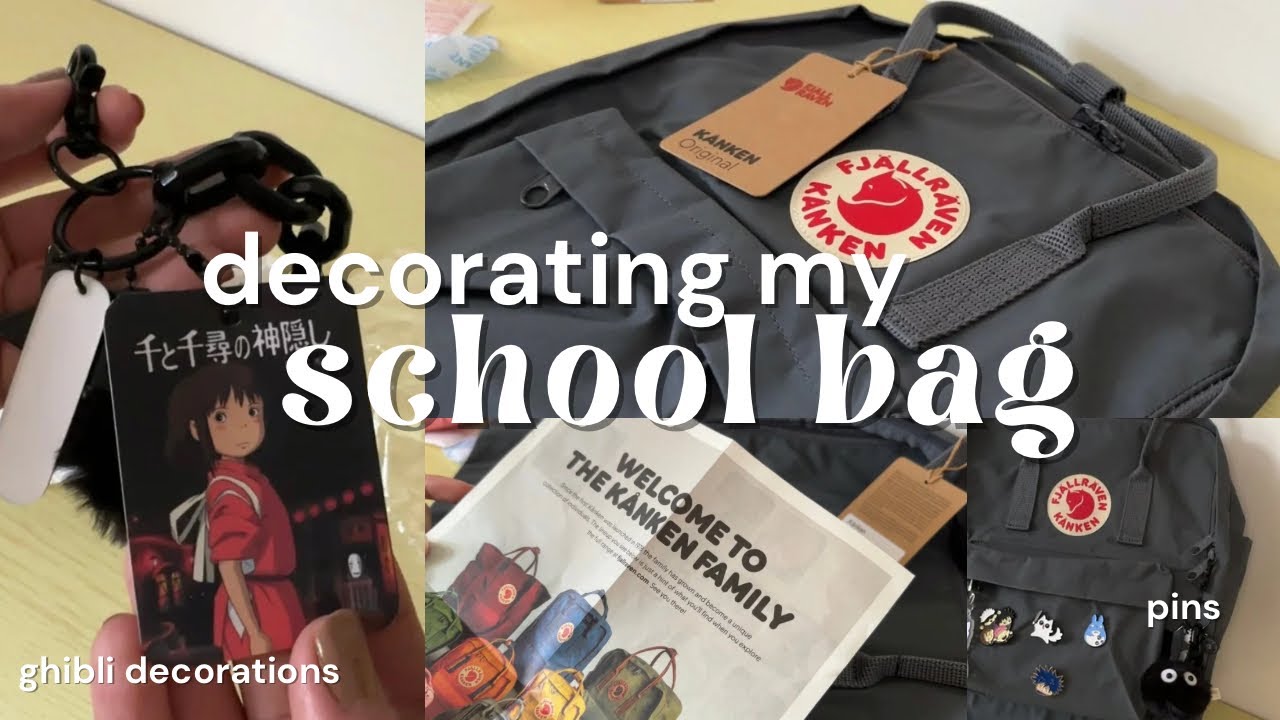 🐘🩶 unboxing my fjällräven kånken + decorating it