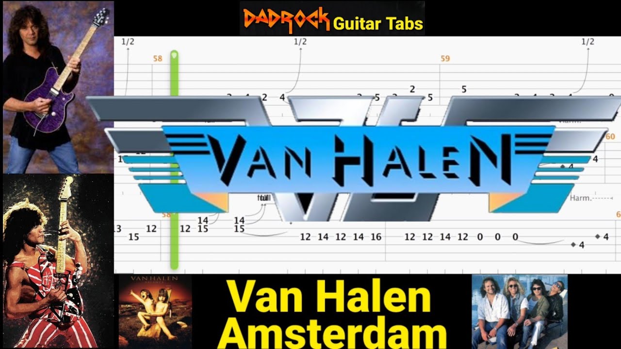 Amsterdam - Van Halen - Lead Guitar TABS Lesson