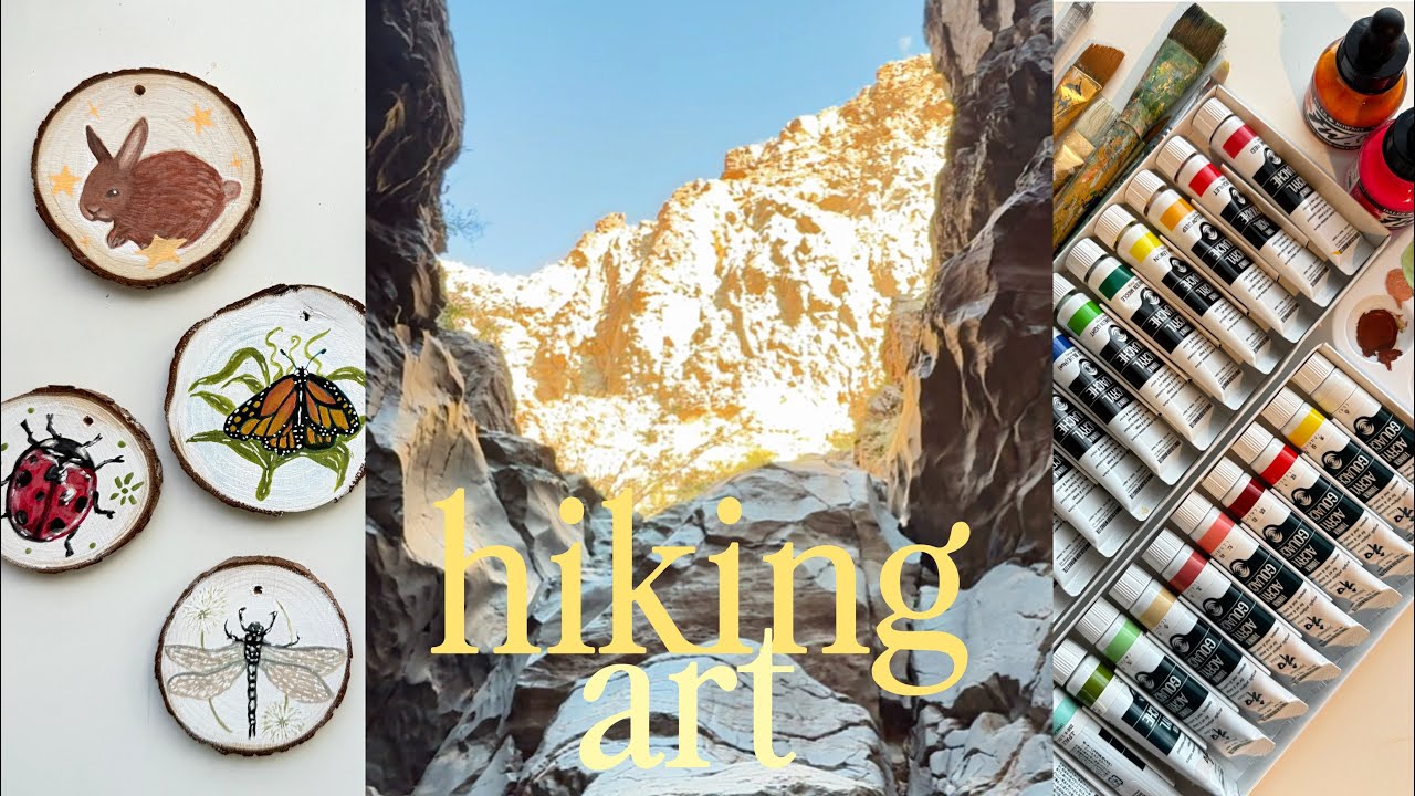 hiking at big bend national park ·˚ ༘ lots of painting! holiday art ★ cozy studio vlog