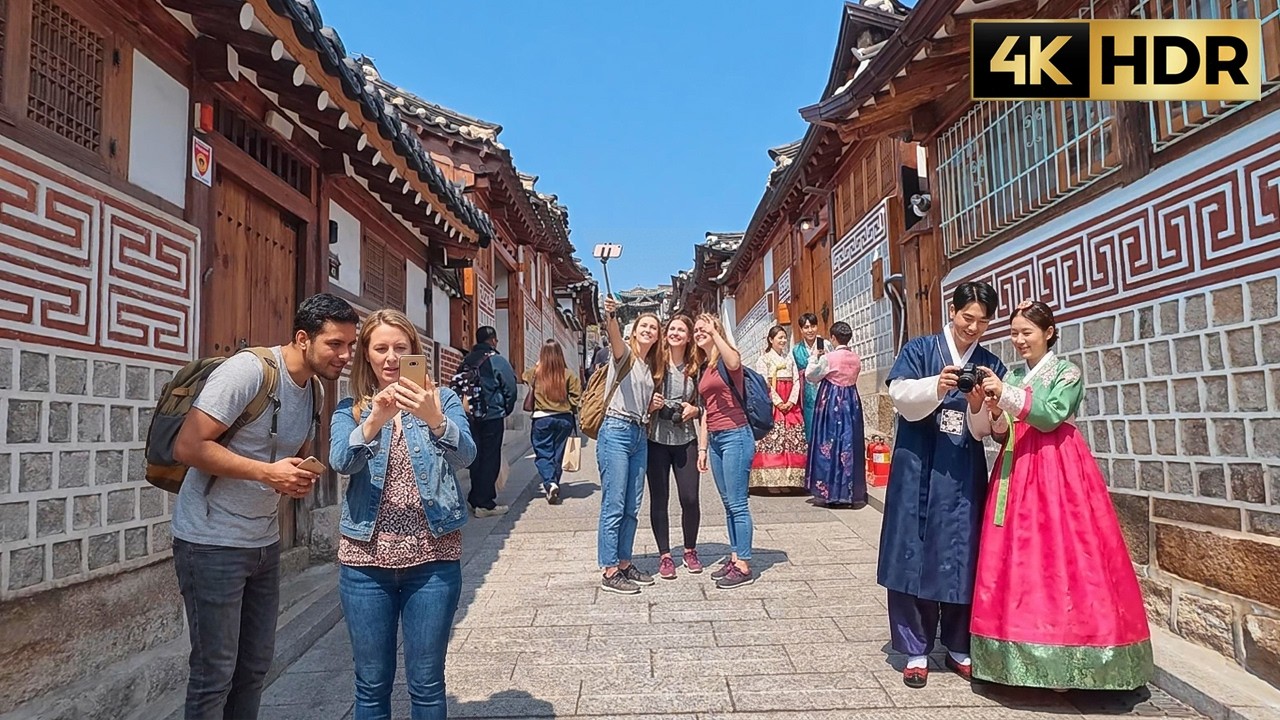 Seoul Walking Tour 4K | Bukchon Hanok Village, Samcheong-dong, Cheongwadae | 북촌한옥마을부터 삼청동, 경복궁 돌담길