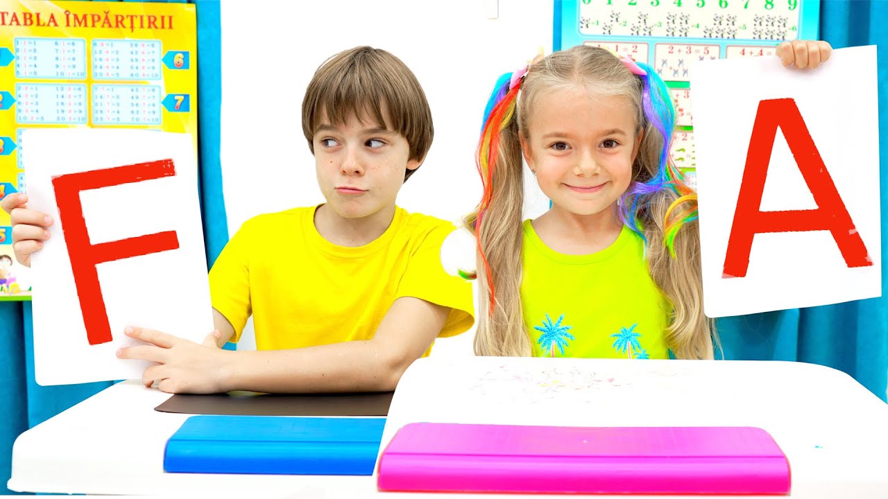 Anabella and Bogdan school stories with good moral values.