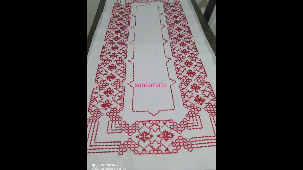 Caminho de mesa modelo 92 - Parte 2