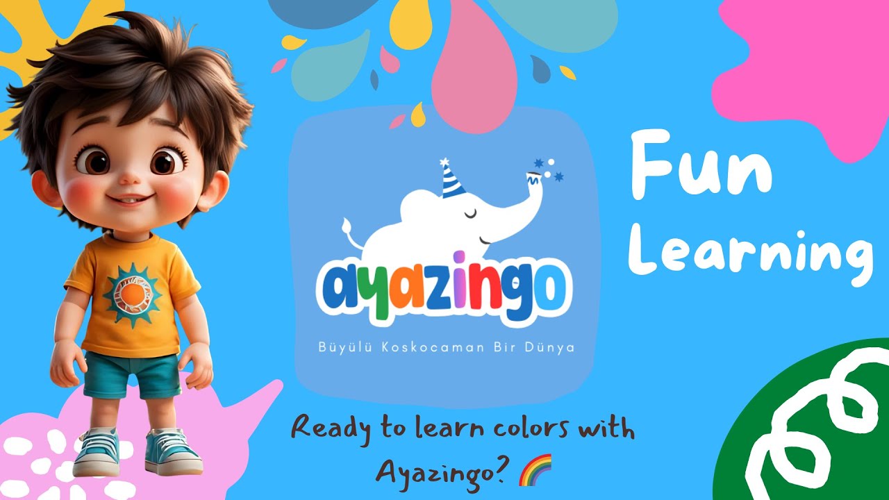 Ayazingo ile Renkleri Öğren! 🎨 | Eğlenceli İngilizce Şarkı | Kids Learning Colors | Fun Color Song