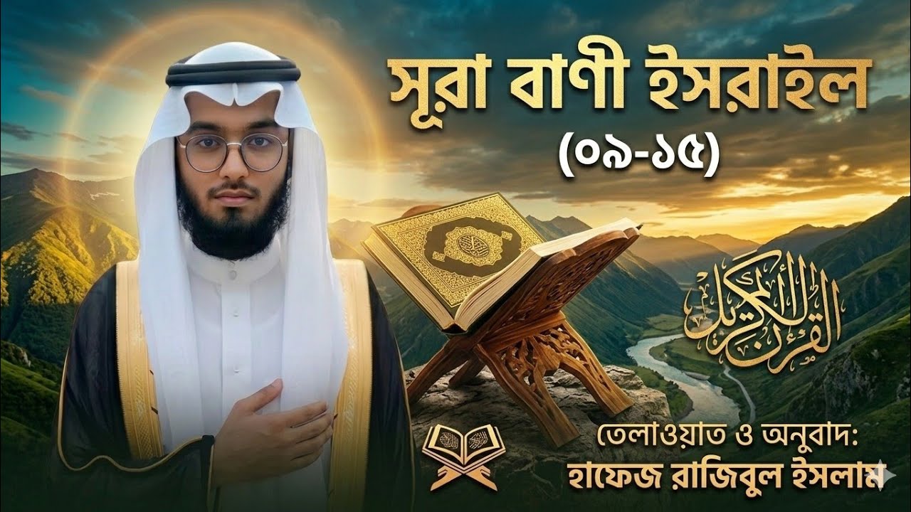 Surah Bani Isra'il Ayah 9-15 Hafez Rajibul islam | সূরা বনী ইসরাইল ৯-১৫ আয়াত | হাফেজ রাজিবুল ইসলাম
