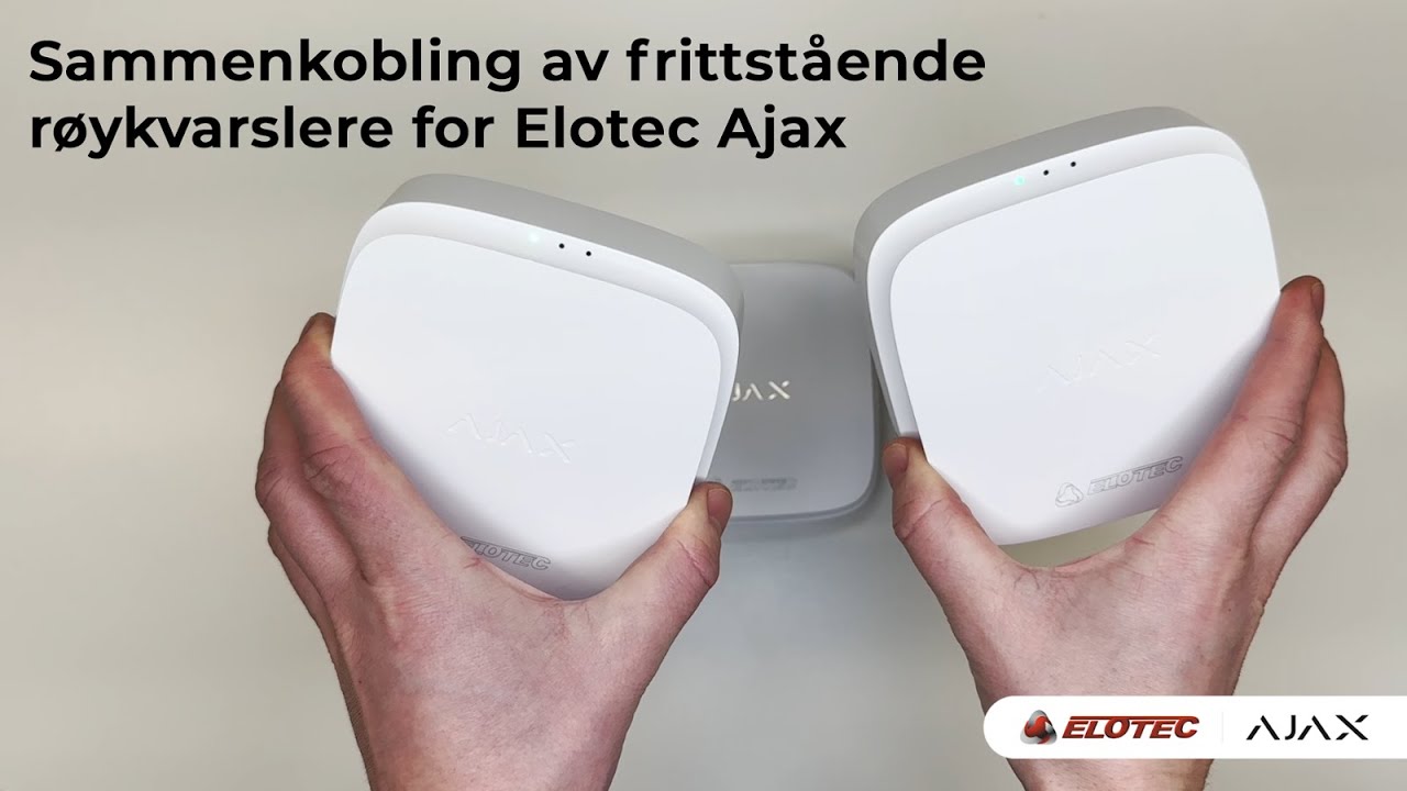 Elotec Ajax – sammenkobling av frittstående røykvarslere