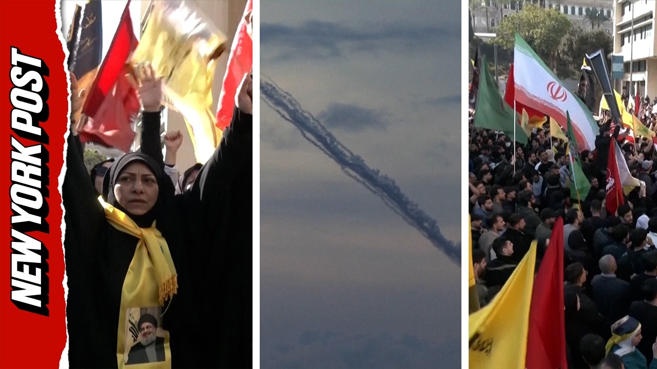 Rockets Launched Over Lebanon While Hezbollah Supporters Rally Against Peace Talks With Israel