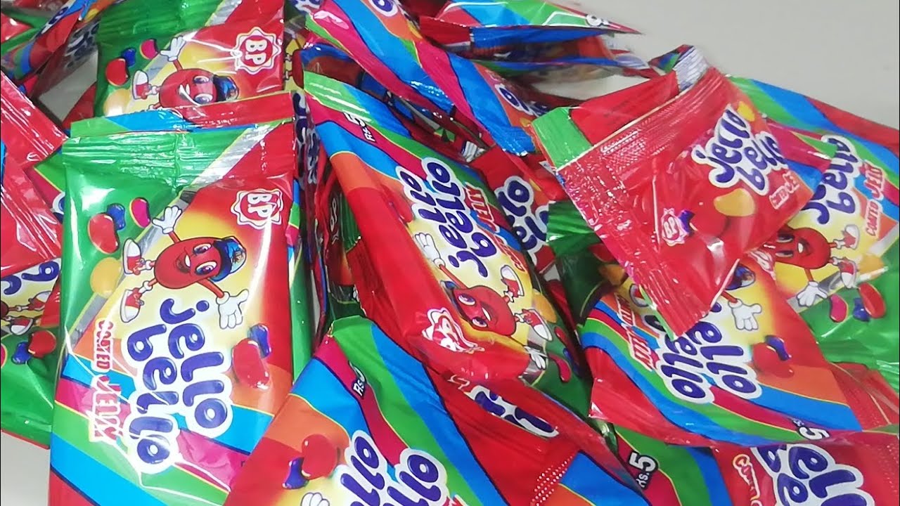 Colorful Rainbow Color Candies Unboxing review ASMR
