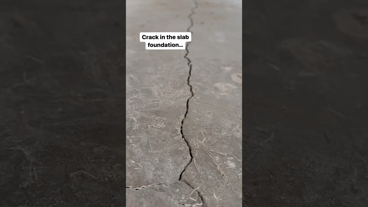 Crack in Slab Foundation&hellip;😬