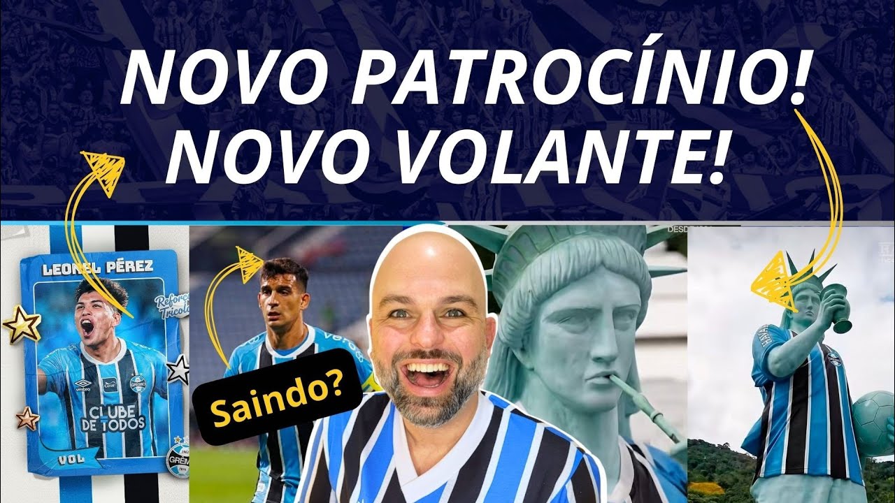 NOVO PATROCÍNIO! VEJA | NOVO VOLANTE | CRISTALDO SAINDO DO GRÊMIO? 