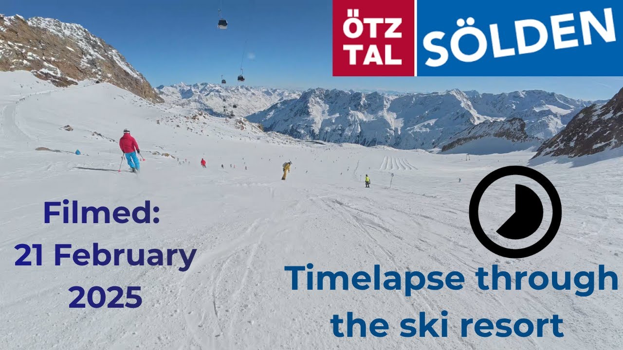Skiing in S&ouml;lden Timelapse