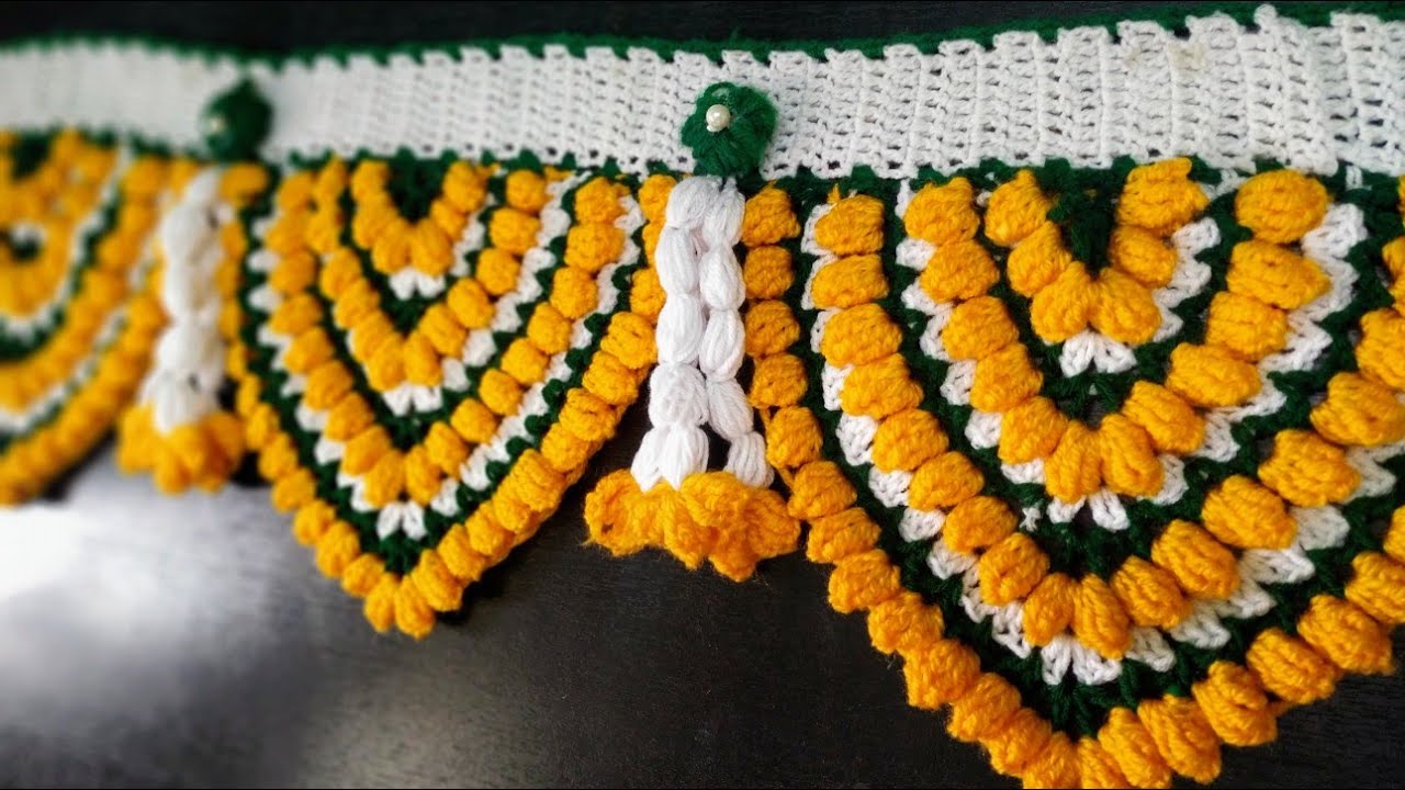 Wow!! awesome door hanging/How to crochet easy and beautiful toran 😍#Wowcreation