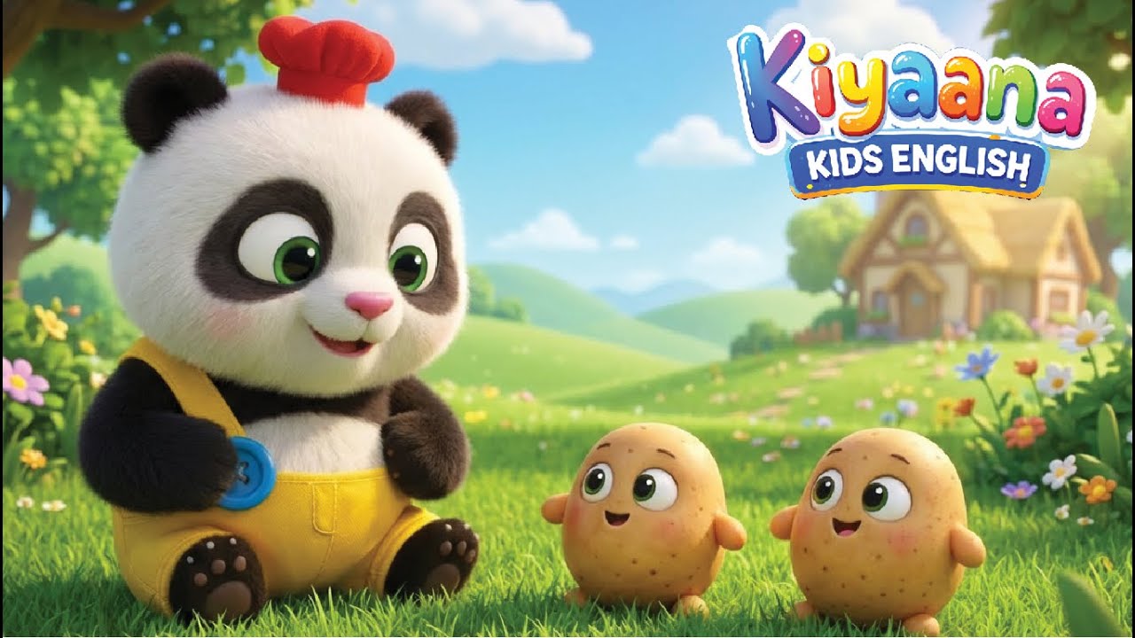 One Potato Two Potatoes Kids Song Animation 🥔🎵  | Kids Nursery Rhymes | Kiyaana Kids
