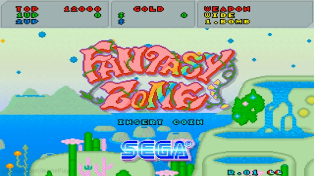 Fantasy Zone 1986 Sega Mame Retro Arcade Games