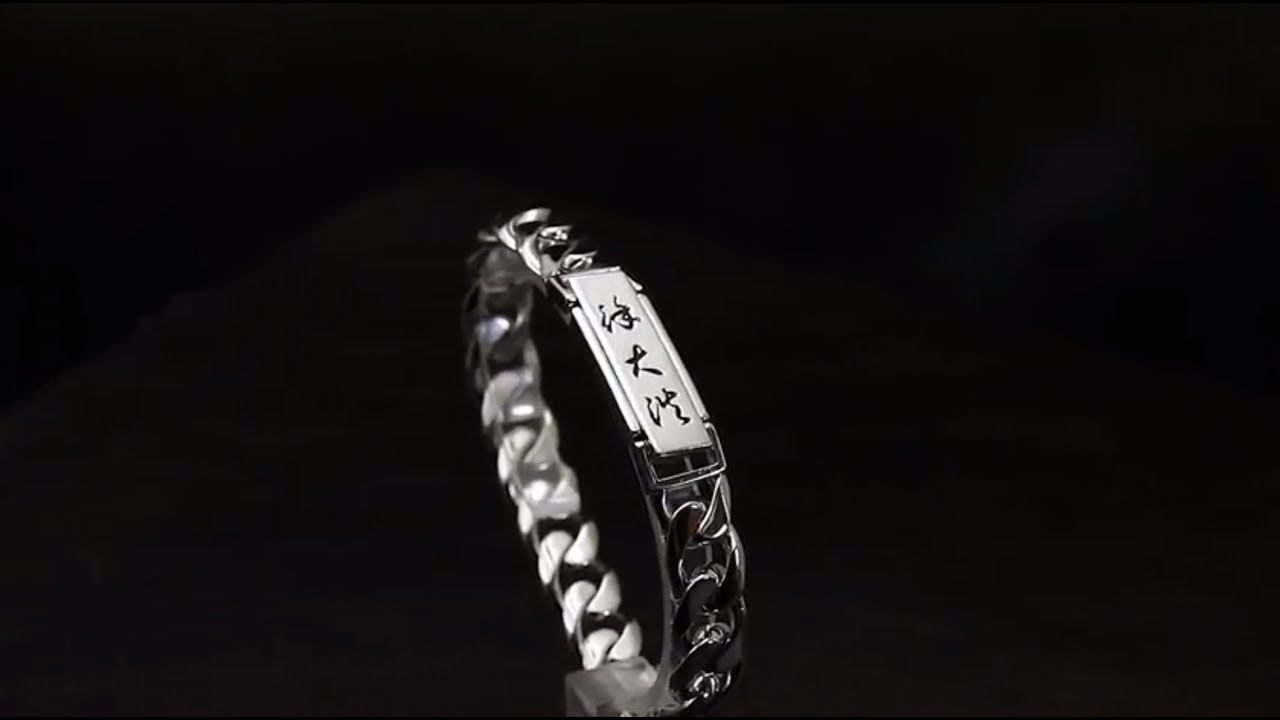 Mens' Platinum Bracelet - Dual 015 Curb Chain width 10mm Part2 | Enzo Jewelry