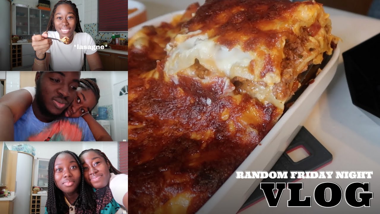random friday night at home 🏠+ lazy lasagne recipe | VLOG