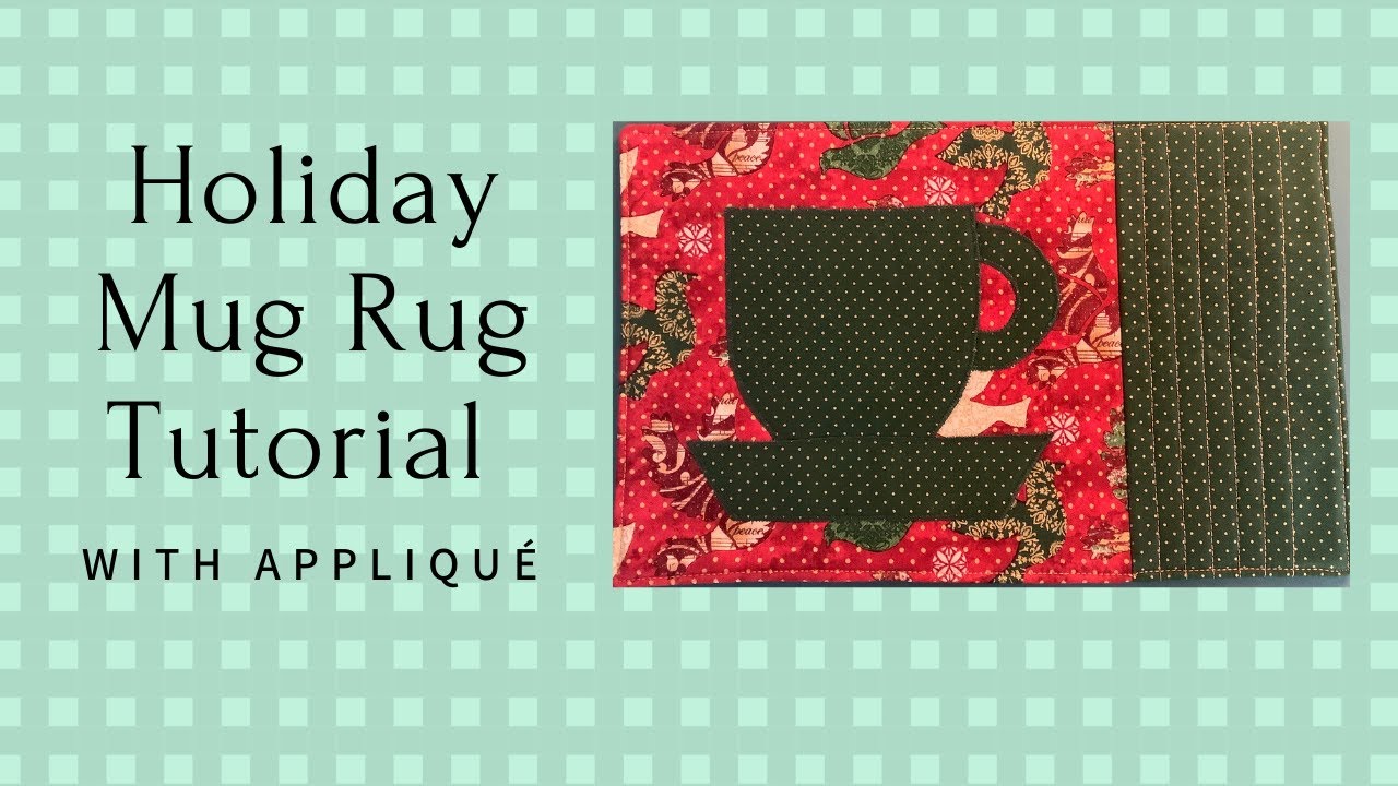 Мастер-класс по изготовлению коврика для кружки с аппликацией и праздничной тканью