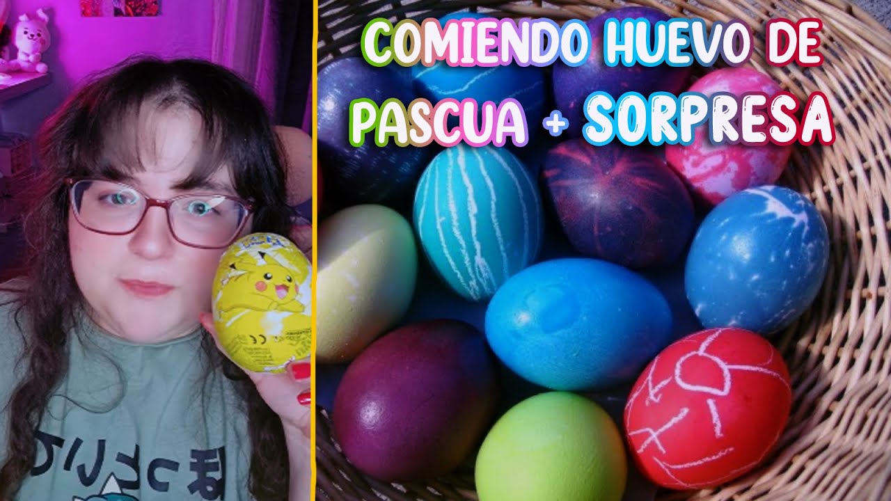 💜ASMR🌙 Comiendo HUEVO DE PASCUA de CHOCOLATE + SORPRESA  #asmreating #pascua #huevodepascua