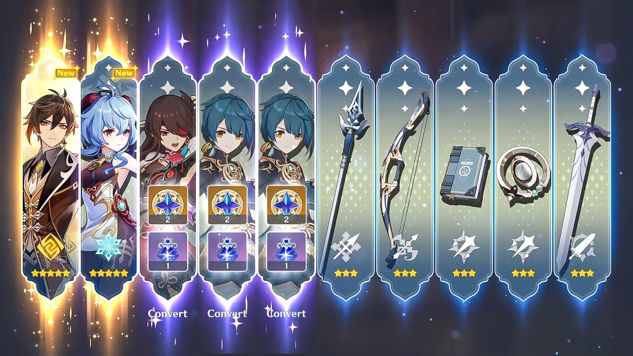 Wishing for ZHONGLI PULL GANYU PULL Genshin Impact