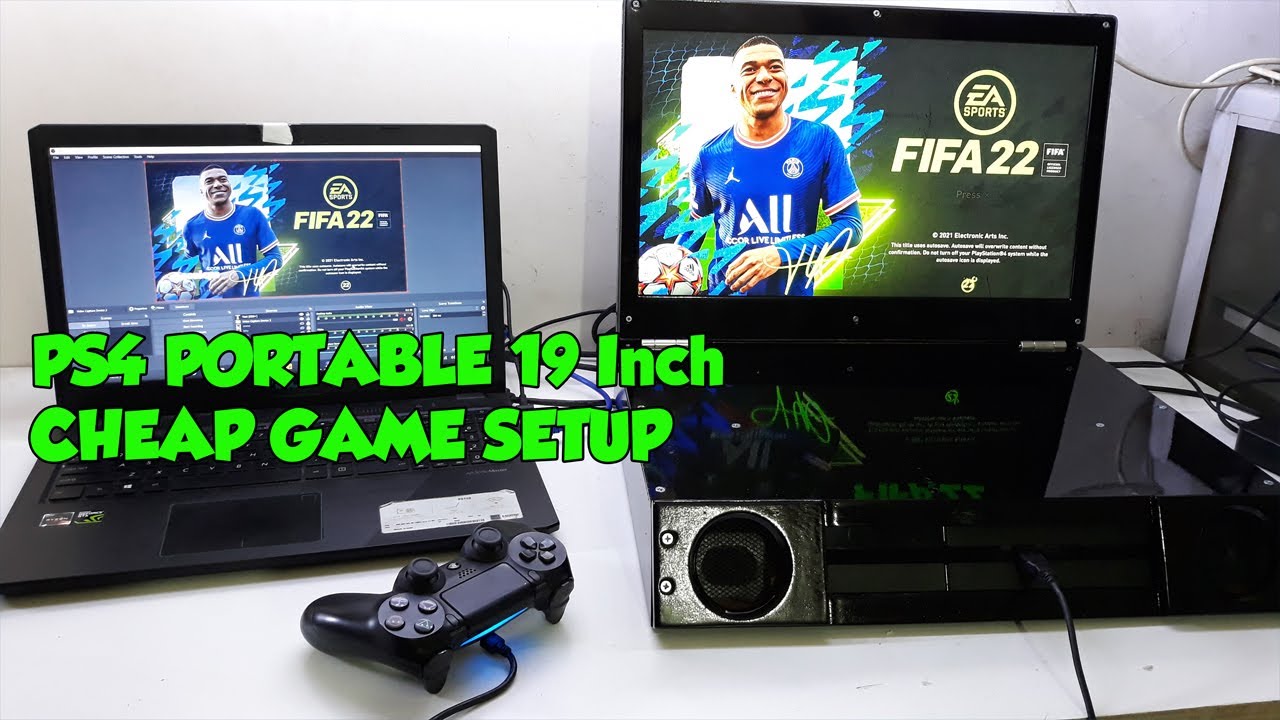 Making portable PS4 2022 (membuat Playstation 4 portabel dari monitor pc )