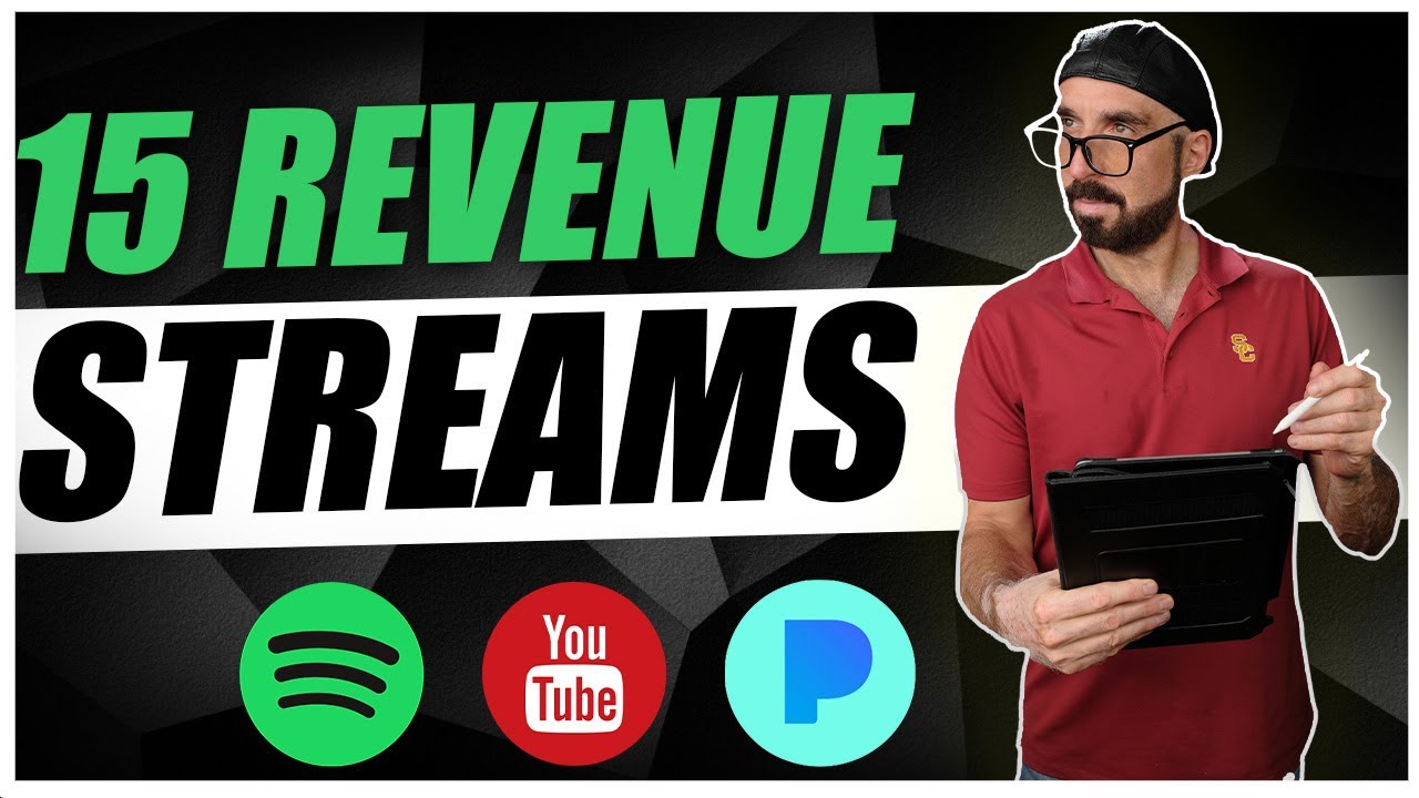 Types of REVENUE streams in MUSIC - 15 Types