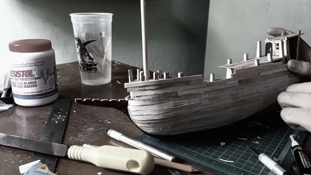 TUTORIAL De como aser desde planos el Galeon Golden hind  Modalismo Naval ES Parte 1
