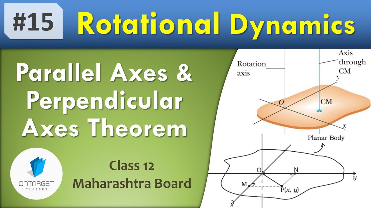 Theorem of Parallel and Perpendicular Axes |Rotational Dynamics |Class 12 Maharashtra Board in Hindi
