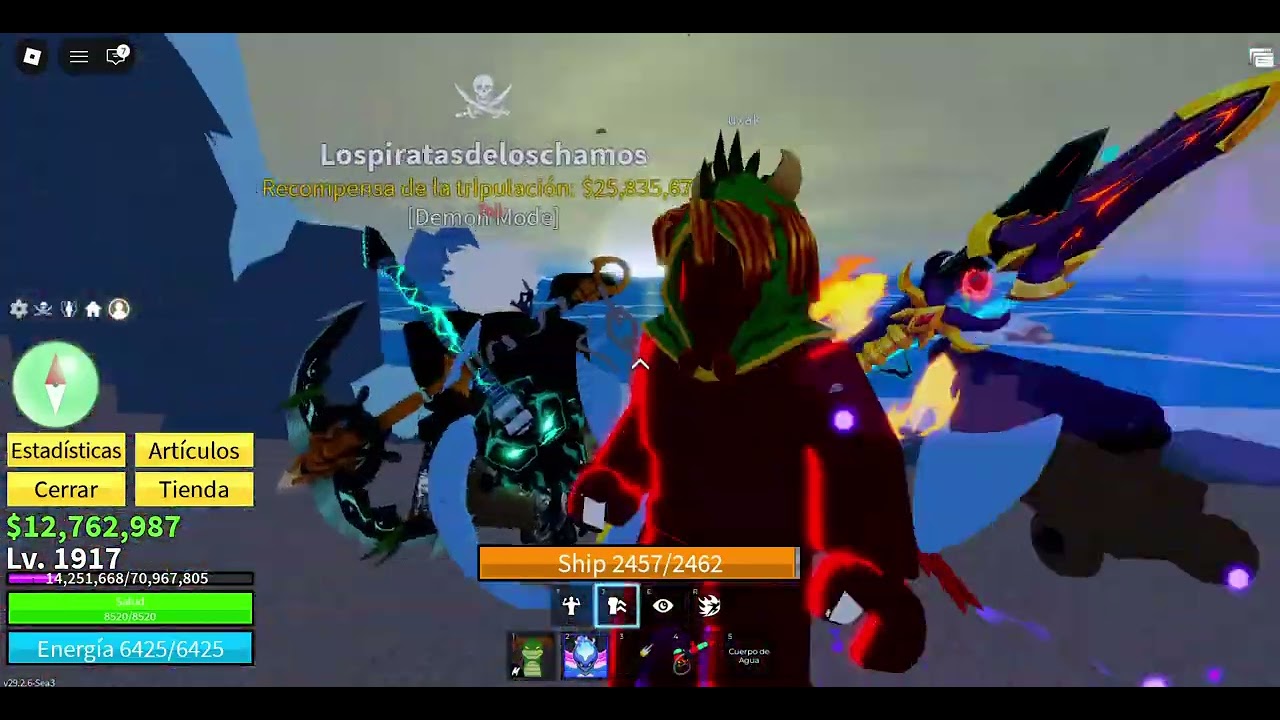 Blox Fruits: por seas y por el Leviatan