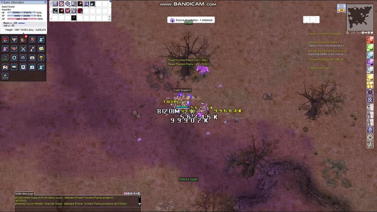 Inquisitor Earth Shaker Levelling - Alt Character - iRO