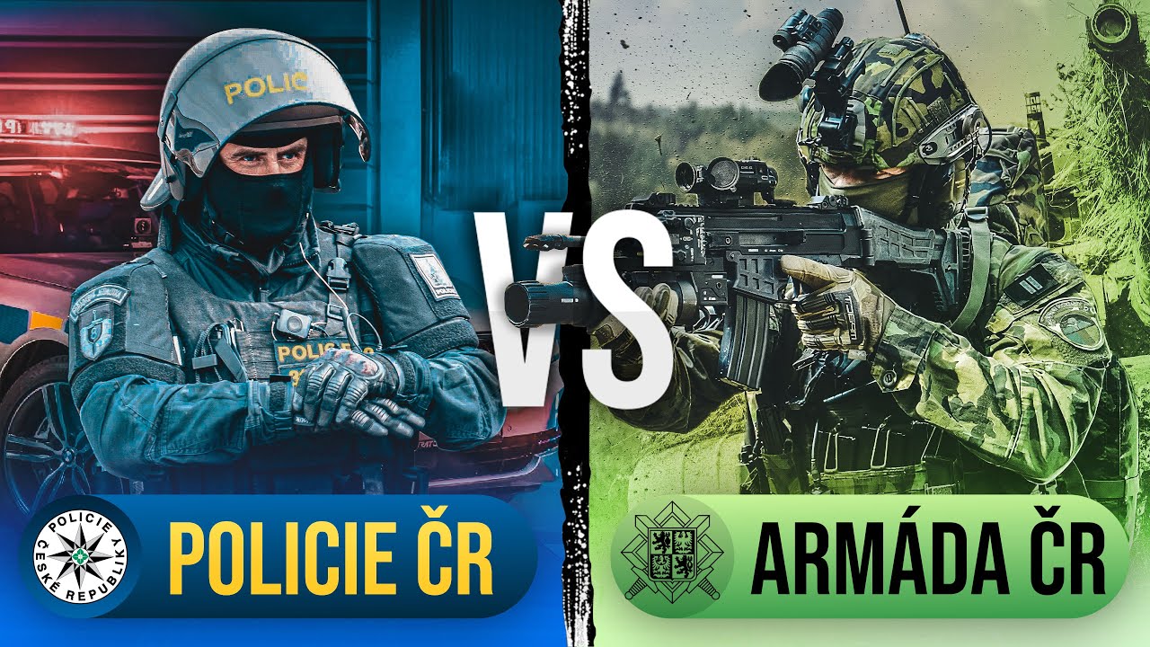 POLICIE ČR vs ARMÁDA ČR | Kdo má lepší techniku a více peněz? (SROVNÁNÍ)