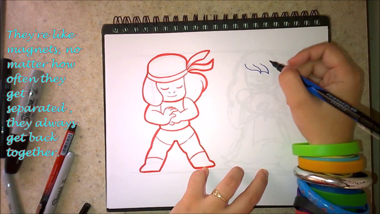 How to draw Ruby and Sapphire (general audiences)