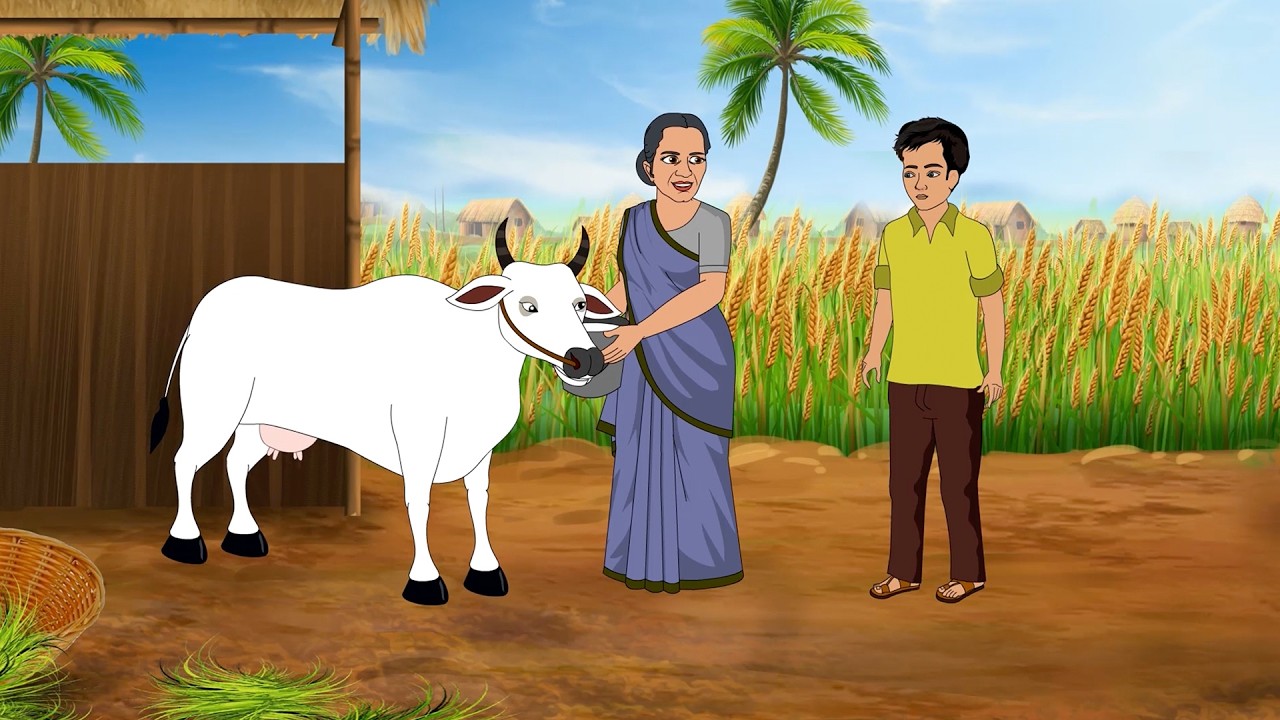 ठंड में बूढ़ी गाय का दुःख | Hindi kahani | fairy tales | moral story | kahaniyan