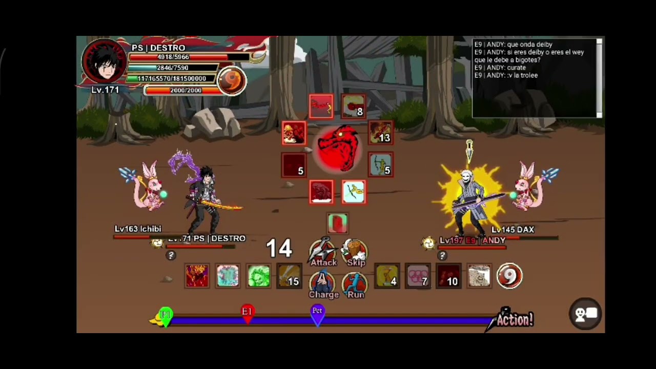 O.o - User Magma  Vs User Magma - Shinobi Warfare - PVP Battle
