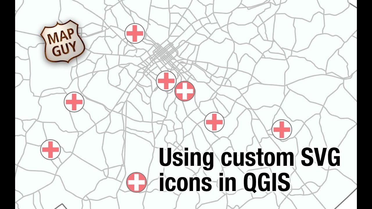 Использование пользовательских иконок SVG в QGIS