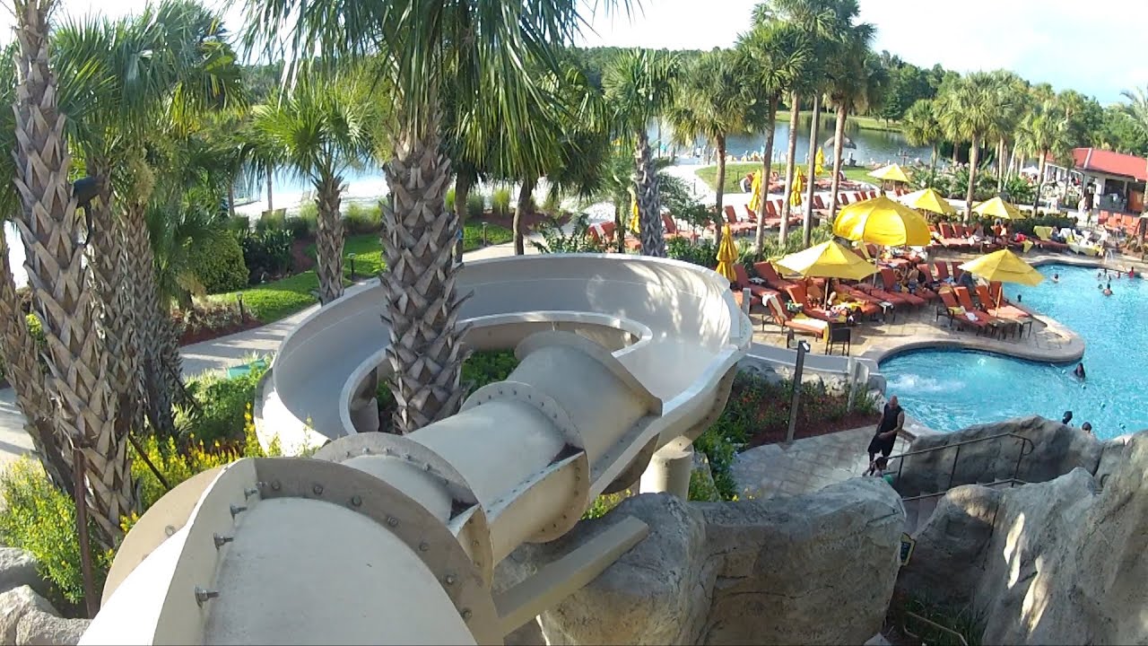 Hyatt Regency Grand Cypress Orlando - Beautiful Pool, Detailed POV Tour w/ Slide, Caves, Waterfalls