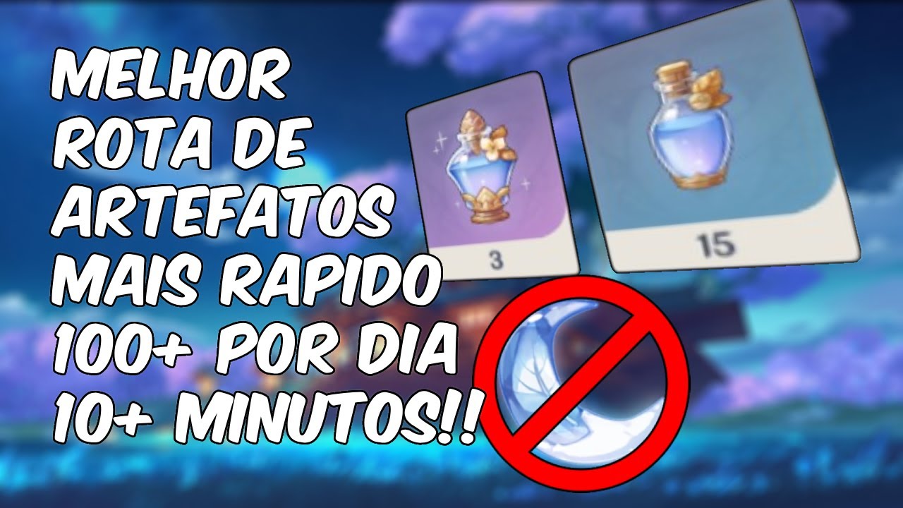 MELHOR ROTA DE ARTEFATOS, 10+ MINUTOS!! RÁPIDO e SEM RESINA | Genshin Impact