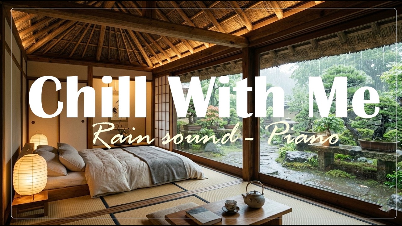 🎐Japanese Zen Rain –Relaxing Meditation Music with Gentle Rain Sounds for Deep Sleep & Inner Peace🌧️