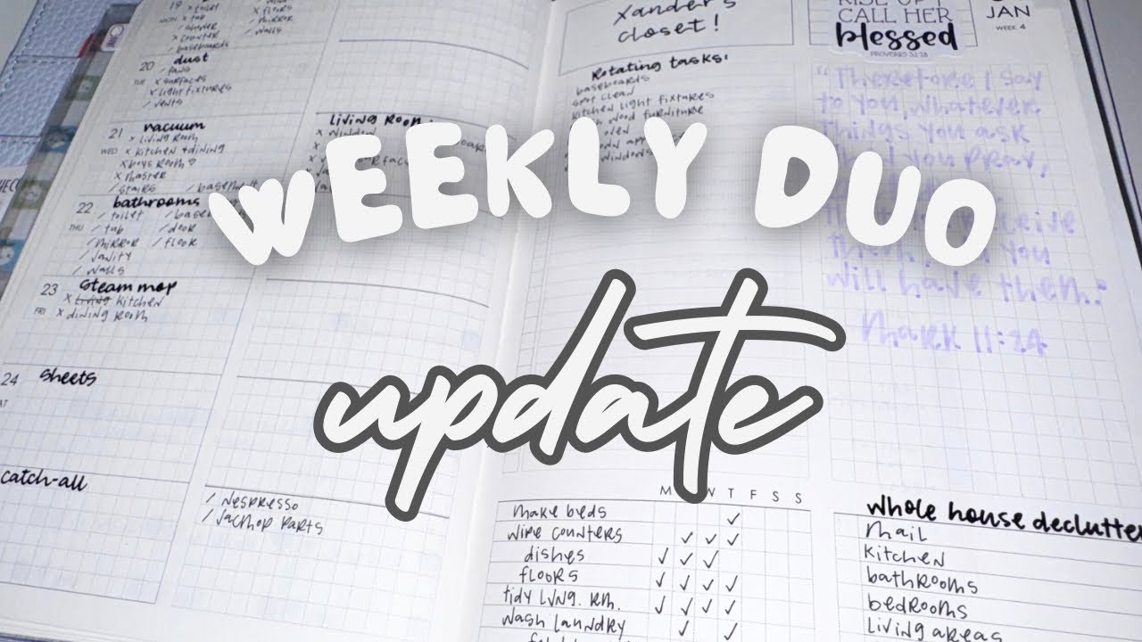 Как найти свой рабочий ритм в планировании | Еженедельный дуэт Just Scribble | Цели, уборка и отс...