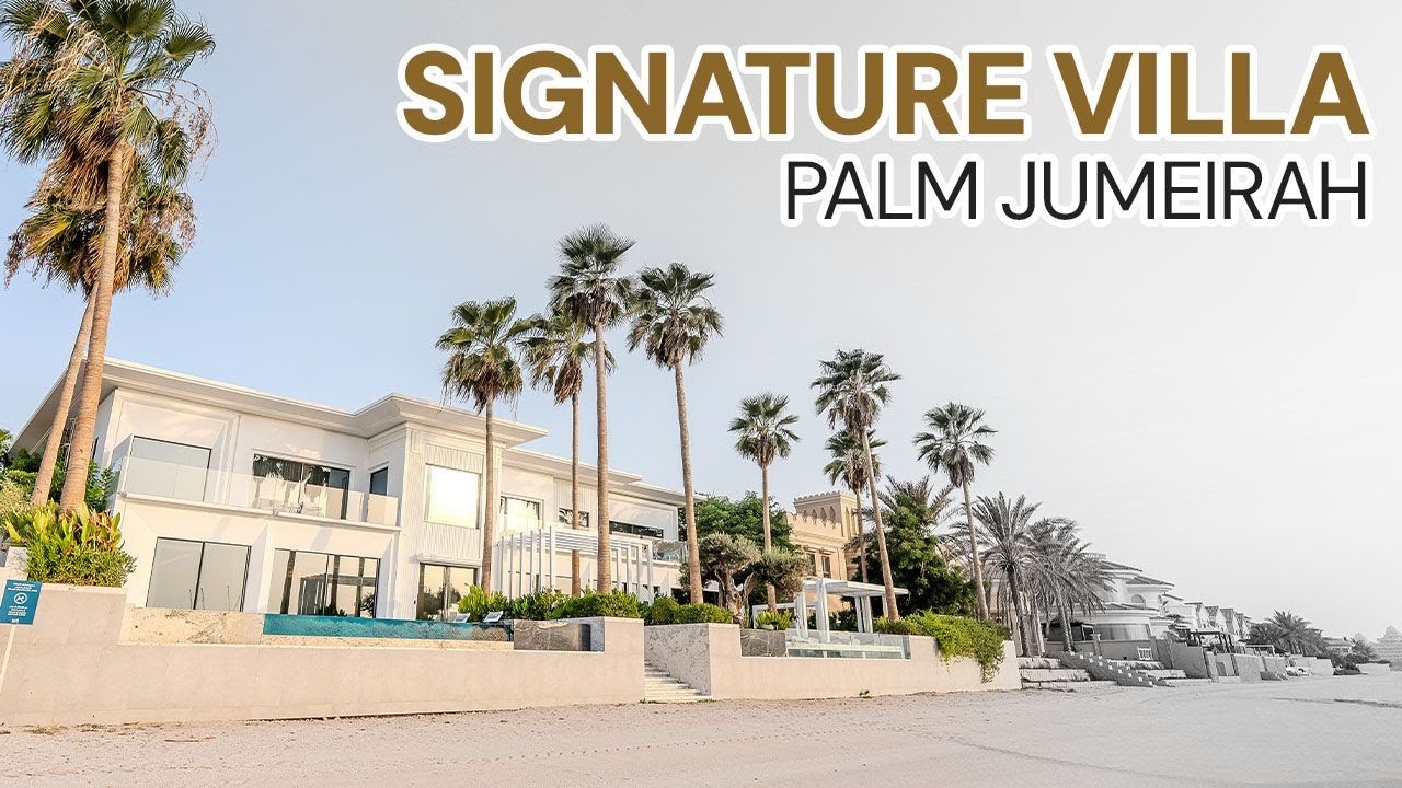 Touring a Custom-Build Signature Villa with Breathtaking Views of Palm Jumeirah