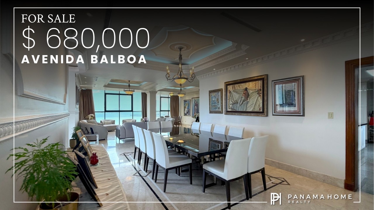 $680,000 Luxury Oceanfront Penthouse for Sale in Avenida Balboa Panama &ndash; 545 m&sup2;