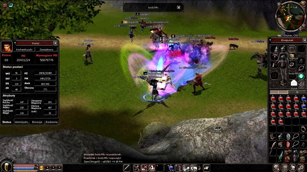 Metin2.PL Diumar - Wallander & Zawiadowca (69lvl) vs. PvP #005