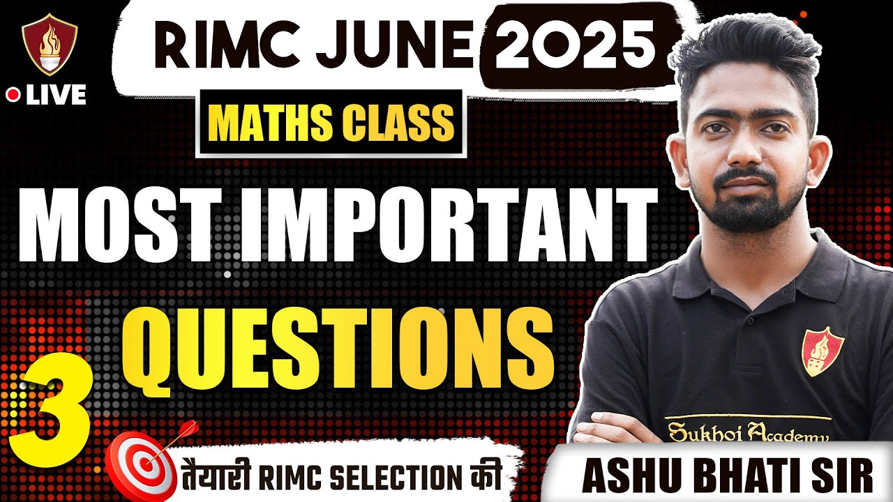 RIMC Maths | Most Important Questions | RIMC Coaching | Ashu Bhati Sir Math