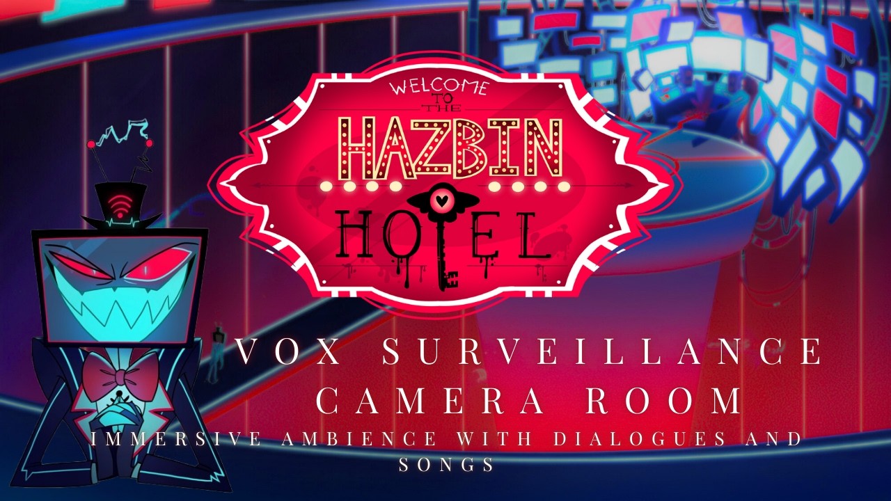Vox’s Surveillance Control Room 📺⚡ Immersive Hazbin Hotel Ambience with Dialogues and Music 🎶🎙️