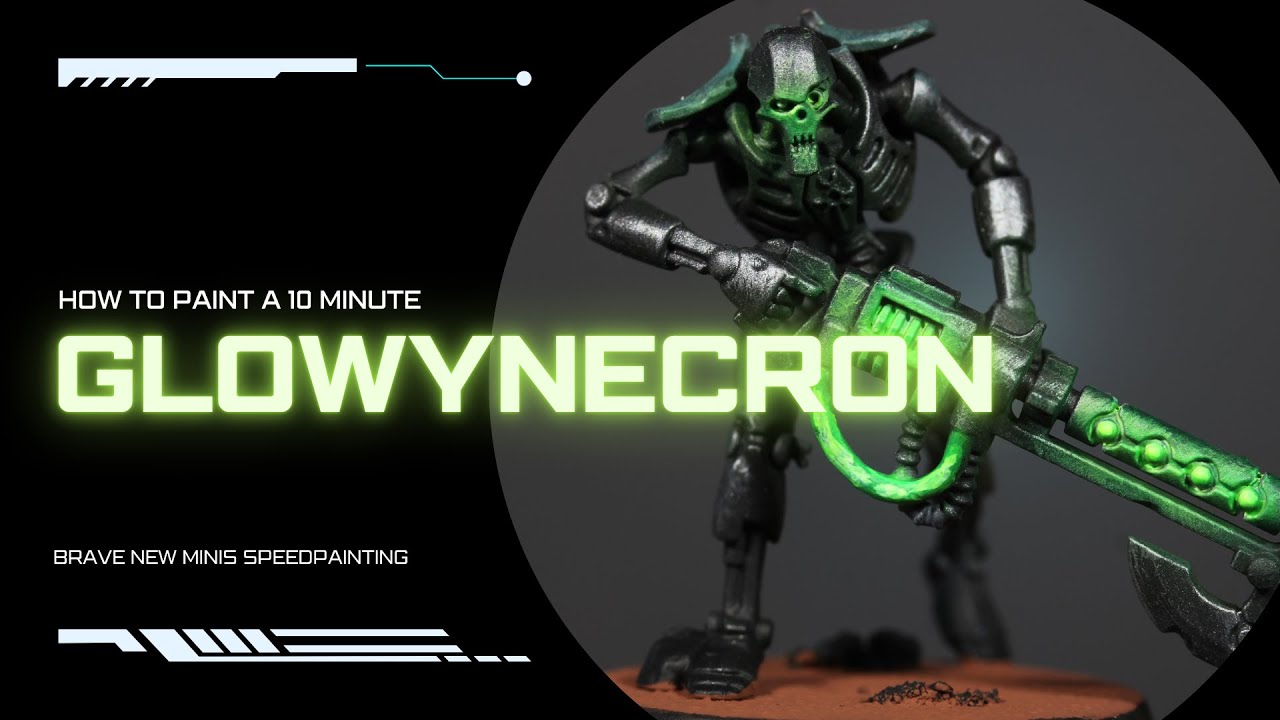 Speedpainting: Tips and tricks for a glowy necron in under 10 minutes.
