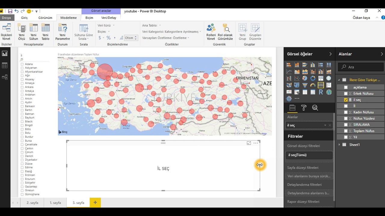 5. PowerBI ile Web' den veri alma, örnek sütun oluşturma